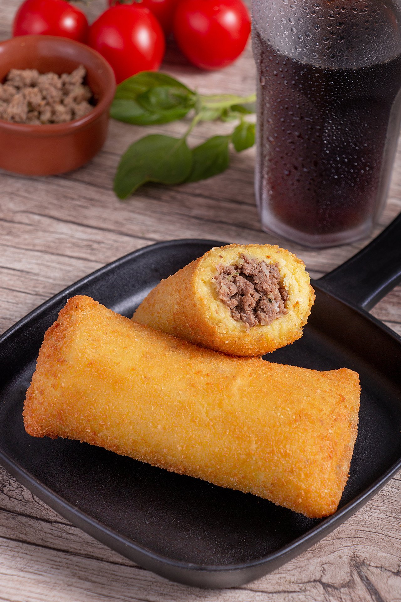 Risole de carne congelado